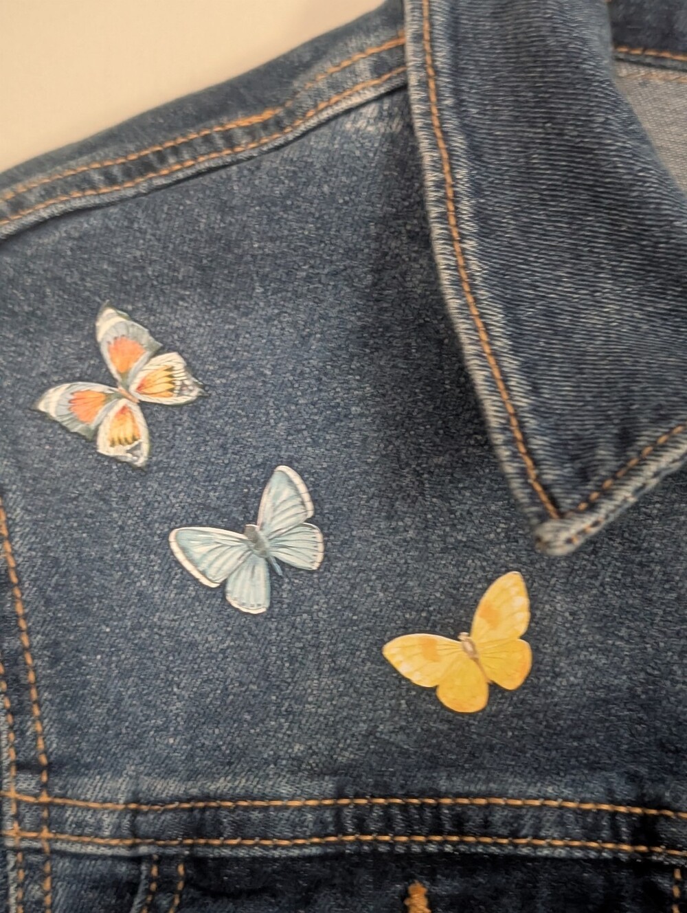 UpCycled | Old Navy | Youth XL (Women's S) | Horse & Butterfly | Bird & Blossom - Picture 5 of 7